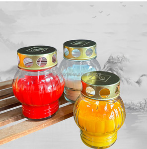 Lámpara de vela perfumada a prueba de viento de planta natural, vela conmemorativa de oración de cementerio, vela religiosa, tarro de vela - Product Image 6