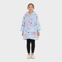 Couverture à Capuche Géante pour Enfants, Couples et Familles, Motif Éléphant, pour la Maison et les Animaux de Compagnie