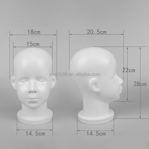 Maniquí de Cabeza de Bebé Pequeño XINJI para Pelucas, Sombreros, Gafas, Bufandas, Exhibición de Mascarillas, Soporte de Exhibición, Modelo de Maniquíes - Product Image 2