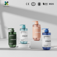 Botella de Plástico Personalizada de 500 ml para Champú con Bomba Dosificadora para Acondicionador de Cabello, Gel de Ducha, Cuidado de la Piel y Envases Cosméticos