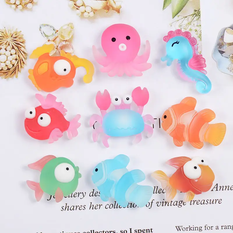 resin diy Sea Animal World Resin diy resin crab fish sea horse wholesale cartoon