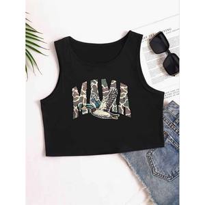 Top a Maniche Corte Elegante da Donna in Spandex/Poliestere con Quattro Motivi <span class=keywords><strong>Panda</strong></span> alla Moda, Ecologico e ad Asciugatura Rapida - Product Image 4