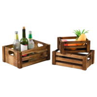 Boîte caisse en bois rustique faite à la main bon marché personnalisée vente en gros caisse de fruits de stockage en bois décorative à vendre caisse en bois de légumes