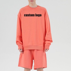 Otoño 330g 100% sudadera de algodón Unisex de alta calidad de gran tamaño para hombres sudaderas de otoño - Product Image 1