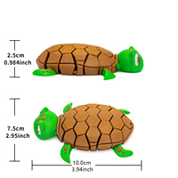Juguete Articulado de Tortuga Marina Impreso en 3D de Vashine, Juguete Realista para Aliviar el Estrés, Regalo Ecológico de PLA para Niños