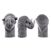 Housse de tête de club de golf en peluche en stock, housse de tête de club de golf en bois, housse de club de golf, housse de club de golf amusante, lion, pieuvre, chien, chat