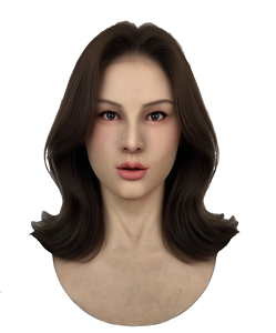 Masque en silicone réaliste Alice pour <span class=keywords><strong>femme</strong></span> avec cheveux, masque de célébrité, couvre-front, maquillage naturel, déguisement pour <span class=keywords><strong>Halloween</strong></span> - Product Image 6