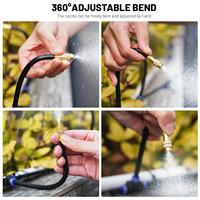 Système d'irrigation goutte-à-goutte automatique réglable à 360° pour bacs surélevés, système d'arrosage par aspersion, brumisateur de jardin économe en eau pour la cour