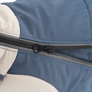 سترة للكلاب مع فتحة للطوق، تصميم بأكمام مزدوجة ومرقعة، معطف دافئ مقاوم للرياح والماء لجميع الأحوال الجوية - Product Image 3