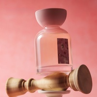 Bouteilles en verre rose personnalisées Décoration d'intérieur Diffuseur d'air Parfum longue durée Grande capacité 200 ml Huile essentielle Diffuseur de roseaux