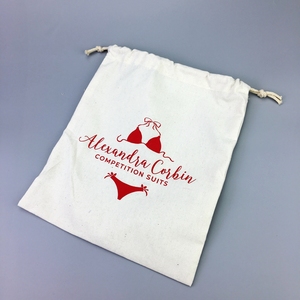 10 "X12"/25X30CM nuevo diseño personalizado tamaño <span class=keywords><strong>de</strong></span> algodón ligero polvo pelo bolsas - Product Image 4