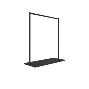 Low Price of Brand New Metal Black Clothes Rack Hanging Clothing Display Rack for Store