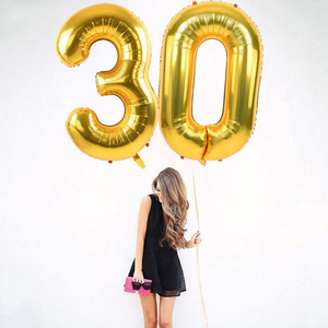 40 34inch Birthday Party Decoration Hot Selling Number <strong>2</strong> <strong>Balloons</strong> Aluminum Foil Number <strong>Balloons</strong> - Product Image 5