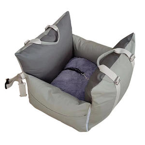 Siège d'auto pour <span class=keywords><strong>chien</strong></span> Siège d'appoint pour animaux de compagnie Lit de voiture pour <span class=keywords><strong>chien</strong></span> de voyage avec poche de rangement et <span class=keywords><strong>laisse</strong></span> de sécurité à clipser, lit pour <span class=keywords><strong>chien</strong></span> <span class=keywords><strong>en</strong></span> peluche douce - Product Image 5