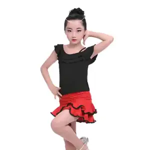 Traje de baile de Jazz para niñas, tutú moderno para baile latino