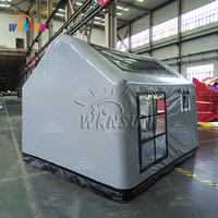 Tente WINSUN en PVC, étanche à l'air, petite, pour l'intérieur, certifiée CE, avec pompe électrique, ignifuge, installation facile, imperméable, double couche, deux chambres
