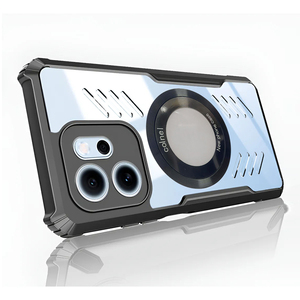 Custodia per <span class=keywords><strong>OPPO</strong></span> <span class=keywords><strong>Reno</strong></span> 14 14F 13 12 11 10 9 8T 7 6 PRO Lite, Trasparente con Cornice Airbag, Antipolvere, Dissipazione del Calore, Traspirante, <span class=keywords><strong>Cover</strong></span> per Esports - Product Image 1