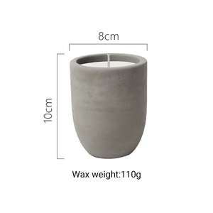 AIKUN Nordic Luxury Einzigartige geprägte runde Sojabohnen wachs Duft Aroma Aroma therapie Duft Soja Wachs Zement Beton Grau Kerze - Product Image 6