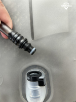 Poche à eau d'hydratation 2L OEM/ODM Push&Pull blanche pour sac à dos d'hydratation