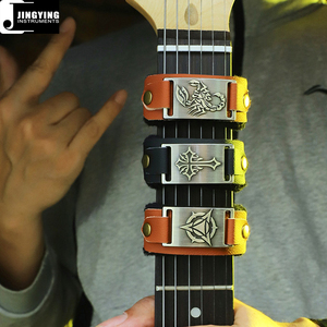 Jingying 2026 Venta al por mayor de fábrica: Amortiguador de cuerdas de guitarra profesional de alta gama personalizado, accesorios y piezas para correas de silenciación. - Product Image 5