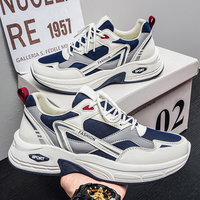 Chaussures Homme Été 2026 Nouvelle Collection – Sportives, Respirantes, à Semelle Épaisse, Rehaussantes, Résistantes à l'Usure, à Lacets, Bicolores