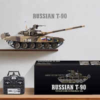 Heng uzun 3938-1 1/16 rus T90 7.0 radyo kontrol kızılötesi ana savaş tankı yükseltme Metal zırhlı askeri RC tankı duman ses