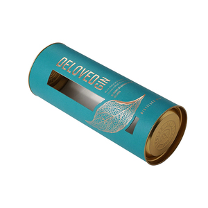 Giấy xi lanh hộp với cửa sổ cho rượu sâm banh Whisky bao bì rượu vang - Product Image 2