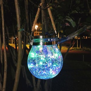 Luminária led <span class=keywords><strong>solar</strong></span>, bola de pendurar para decoração de jardim, fio de cobre, luz de natal - Product Image 4