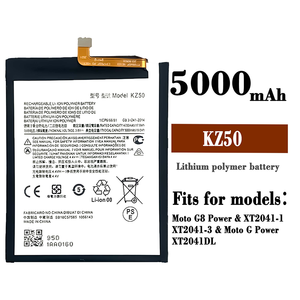 모토로라 모토 XT2041 G8 전원 5000mAh 3.8V 용 하이 퀄리티 원래 교체 리튬 이온 배터리 KZ50 - Product Image 6