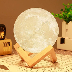 Lampe lunaire personnalisée en gros, 16 couleurs, 15 cm, avec haut-parleur Coran Bluetooth et veilleuse étoilée - Product Image 1