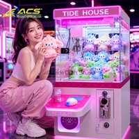 Mesin Cakar Mini ACS, Permainan Crane Koin, Peralatan Arcade Komersial, OEM, Warna Sesuai Pesanan