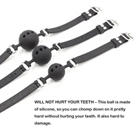 Kit de bondage BDSM pour adultes fouet en cuir de silicone respirant pour jeux de couple