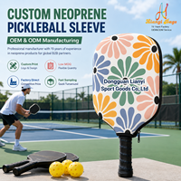 Housse de protection en néoprène pour raquettes de pickleball, avec logo personnalisé, idéale pour les événements et les cadeaux promotionnels, avec support d'échantillons, directement du fabricant