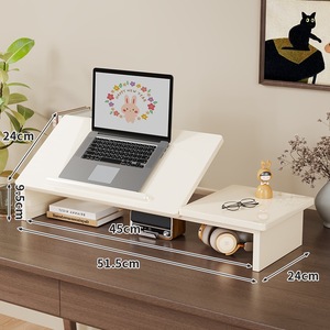 <span class=keywords><strong>Support</strong></span> de moniteur d'ordinateur portable réglable en angle en MDF rotatif pour <span class=keywords><strong>bureau</strong></span> d'ordinateur portable - Product Image 6