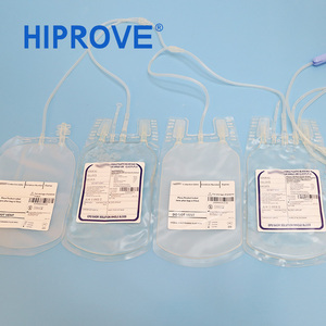 Bolsa de Recolección de Sangre Desechable para Transfusión Médica, Cuádruple, Individual, Doble, Triple, con Anticoagulante CPDA-1, Tamaños 250mL-500mL - Product Image 2