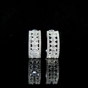 Xinfly New Design Woman 18k Fine Jewelry Gold and Natural Diamond Hoop <b>Earrings</b> - Product Image 3