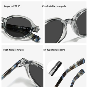 Gafas de Sol Retro de Alta Calidad, Montura Gruesa, Unisex, para Hombre y Mujer, Lentes Polarizadas, Acetato Personalizado OEM - Product Image 4