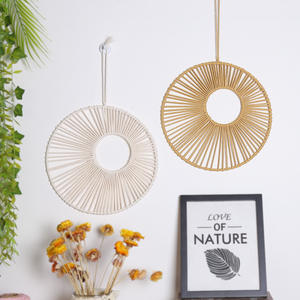 Tapisserie faite à la main Boho Home Decor Items Art Circle Macrame Wall Hanging Dream Catcher Outdoor Decoration - Product Image 2