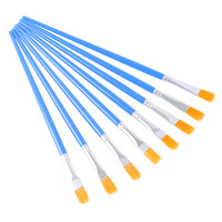 Ensemble de peinture Artecho 8 pièces en gros, pots de peinture acrylique de 2,5 ml avec 2 pinceaux pour la peinture artistique sur verre, toile, papier
