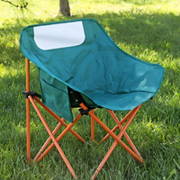 Chaise pliante d'extérieur à prix d'usine en gros, chaise lune portable pour la pêche et le camping, logo couleur personnalisé, randonnée, pique-nique