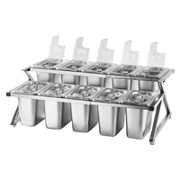 Ensemble de boîtes de rangement en plastique écologiques avec design moulé par injection, sans danger pour les aliments et extensible pour le rangement des herbes dans le garde-manger de la cuisine