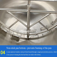 600l Jam Machine Aardbei Jam Kookpot Pindakaas Jas Ketel Koken Voor Jam Fruit Puree Jas Ketel