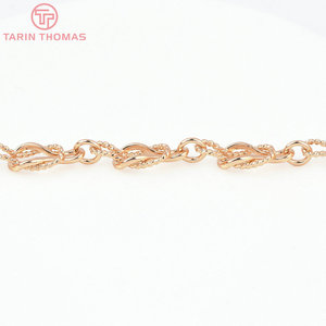 Catene all'ingrosso in tungsteno placcato oro 24K per collane e bracciali, catene sfuse di alta qualità per la creazione di gioielli fai da te - Product Image 3
