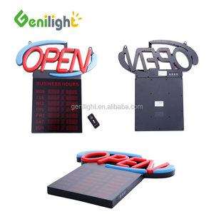 54x52cm Superbright Led <span class=keywords><strong>Neon</strong></span> dấu hiệu mở với giờ điều khiển từ xa & Google trợ lý cho quảng cáo trong văn phòng cửa hàng quán bar công viên - Product Image 5