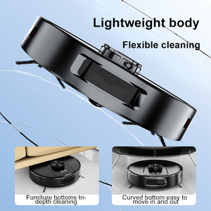 Aspiradora Robótica Inteligente para el Hogar <span class=keywords><strong>con</strong></span> <span class=keywords><strong>Sensor</strong></span> de Distancia LDS, Limpieza de Pisos Secos y Húmedos, Control Remoto por Aplicación, Barredora Eléctrica - Product Image 4