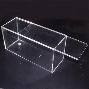 Clear Acrylic Box Custom Storage Box With Sliding Lid