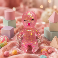 Nouveauté : Jouet Squishy Transparent Scintillant pour Bébé, Rempli de Maltose, Anti-Stress, Jouet à Presser Amusant pour la Décompression et les Farces