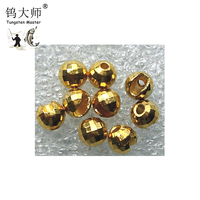 Wolfram perlen Diamant facettierte Schlitz fliegen binde materialien Sorten farben/6 Größen Fliegen fischen Reflex Facettierter Jig haken