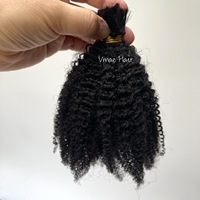 VMAE – extensions de cheveux à cuticules entièrement alignées, sans trame, cheveux vierges, en vrac, Afro, crépus, bouclés, pour tressage