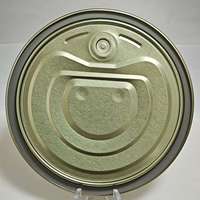 300 #   Capuchons de boîtes métalliques à ouverture facile, chromés double or, 72,9 mm, pour l'emballage du maïs